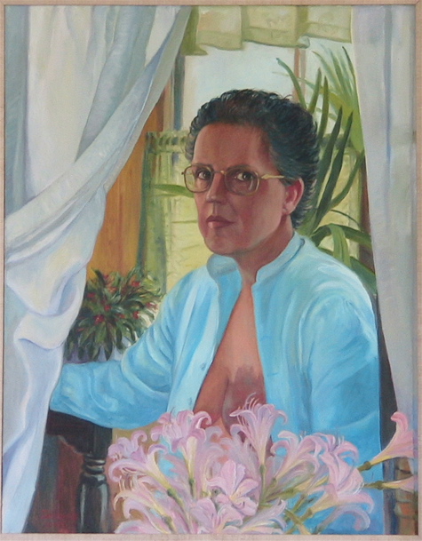 SelfPortraitResurrectionLilies.JPG