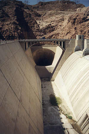 the spillway